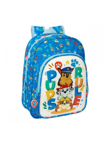 Училищна чанта The Paw Patrol Pups rule Син 26 x 34 x 11 cm