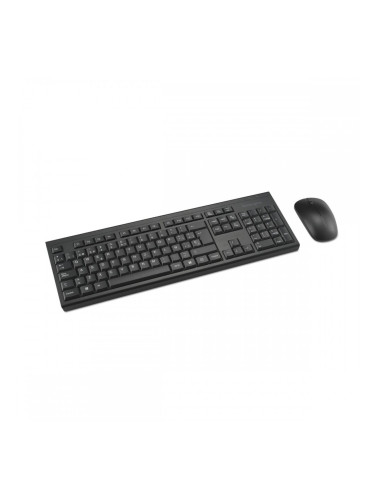 Клавиатура с мишка Kensington K75562ES Черен испански QWERTY
