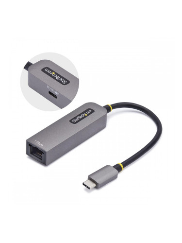 USB Cable Startech 1GPD3-USB-C-ETHERNET Сив