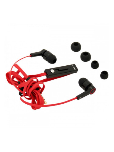 Слушалки с микрофон ELBE AUR10MIC Червен