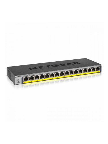 Суич Netgear GS116PP-100EUS 32 Gbps Черен