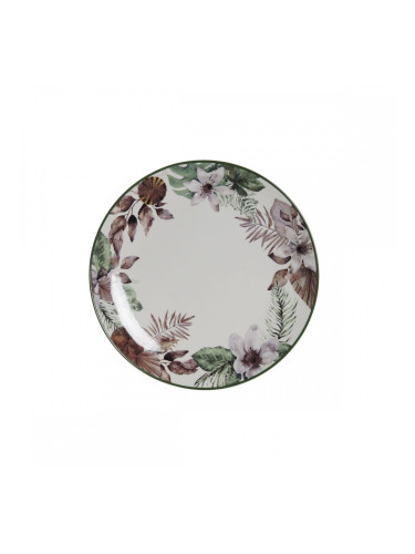 Lame plaat DKD Home Decor Lilled Порцелан (27 x 27 x 2 cm)