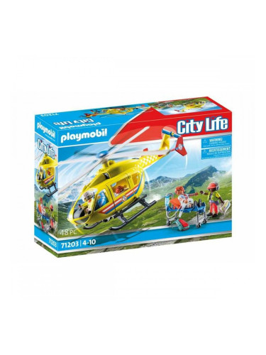Playset Playmobil 71203 City Life Rescue Helicopter 48 Части