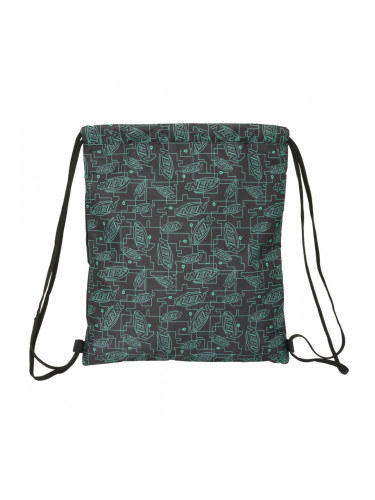 Раница с връвка Nerf Game Черен 35 x 40 x 1 cm