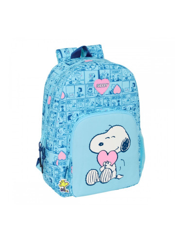 Училищна чанта Snoopy Love Син 30 x 46 x 14 cm
