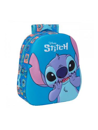 Училищна чанта Stitch Син 27 x 33 x 10 cm