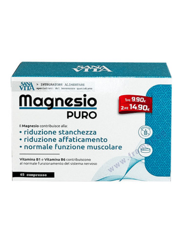 САНАВИТА МАГНЕЗИЙ + B1 + B6 таблетки * 45