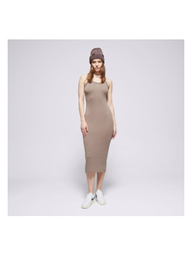 Nike Рокля W Nsw Nk Chll Knt Mrib Tnk Drs дамски Дрехи Рокли и поли HJ0710-233 Кафяв