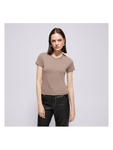 Nike Тениска W Nsw Nk Chll Knt Md Crp дамски Дрехи Тениски FV5508-233 Кафяв