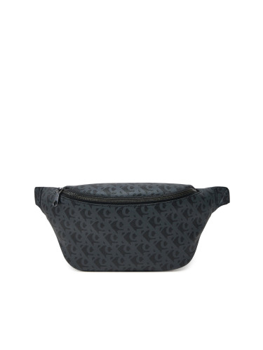 Чанта за кръст Calvin Klein Jeans Matte Aop Sq Waistbag 38 LV04G3113G Черен