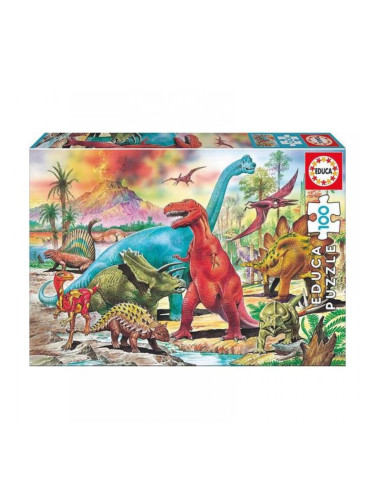 Пъзел Educa Dino (100 pcs)