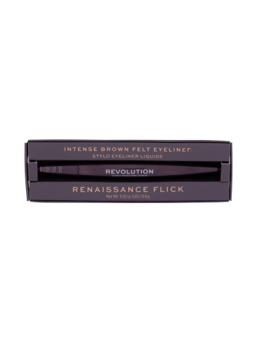 Makeup Revolution London Renaissance Flick Очна линия за жени 0,8 g Нюанс Brown