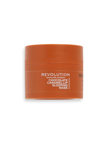Revolution Skincare Lip Sleeping Mask Chocolate Caramel Балсам за устни за жени 10 гр
