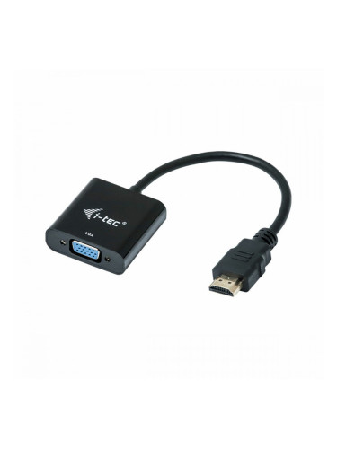 Адаптер HDMI към VGA i-Tec HDMI2VGAADA Черен 15 cm