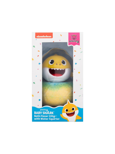 Pinkfong Baby Shark Bath Fizzer Set Подаръчен комплект бомбичка за вана 120 g + играчка за вода