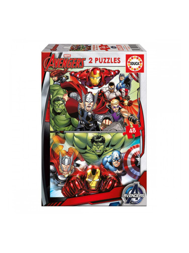 Детски Пъзел Marvel Avengers Educa (2 x 48 pcs)