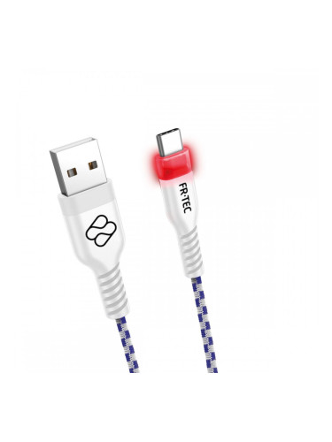 Кабел USB A към USB C FR-TEC FT0030 Бял 3 m