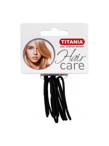 TITANIA 7804 Ластици за коса - черни 9 бр.