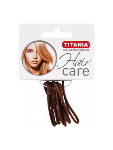 TITANIA 7805 Ластици за коса - кафяви 9 бр.