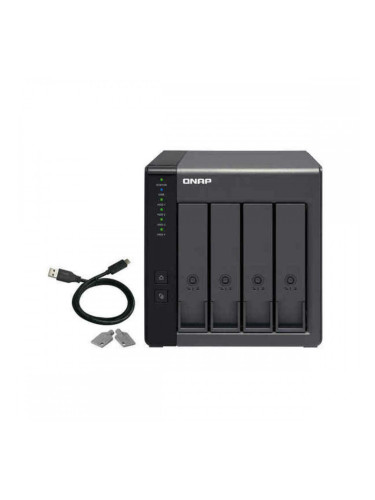 SATA 5.25" калъф за SATA 2.5" Qnap TR-004 Черен