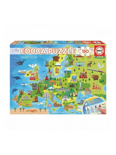 Детски Пъзел Europe Map Educa (150 pcs)