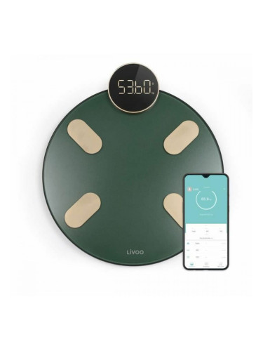 Електронен кантар за баня Livoo DOM455V Зелен