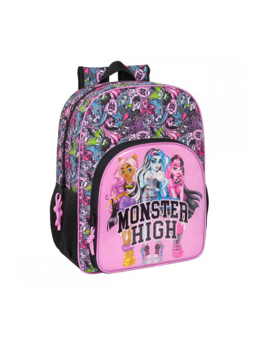 Училищна чанта Monster High Drama Многоцветен 33 x 42 x 14 cm