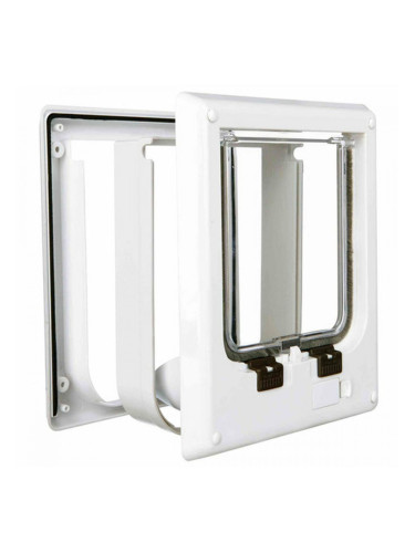 Котешка Клапа на Врата Trixie Бял Пластмаса 21,1 × 24,4 CM