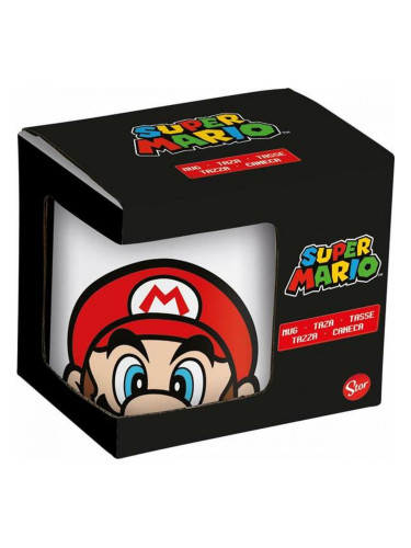 Керамична Чаша Super Mario Бял 325 ml Детски Керамика