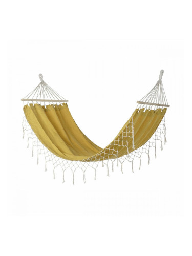 Xамак DKD Home Decor Охра полиестер Памук Бор Ресни (255 x 80 x 28 cm)