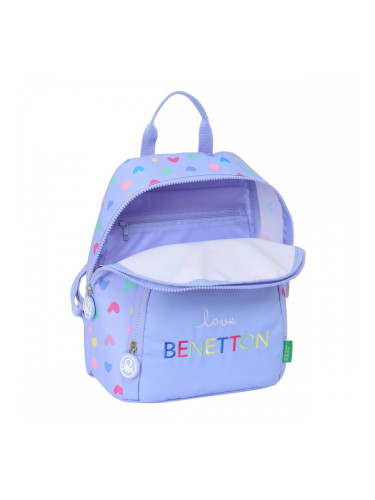 Всекидневна Раница Benetton Lila Люляк 25 x 30 x 13 cm