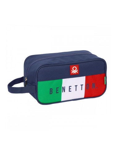 Пътническа Чанта за Обувки Benetton Flag Морско син 29 x 15 x 14 cm