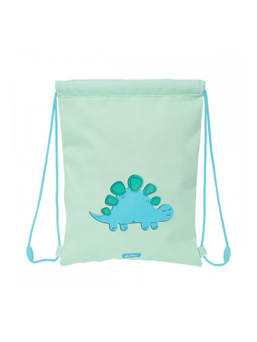 Раница с връвка Safta Dino Зелен 26 x 34 x 1 cm