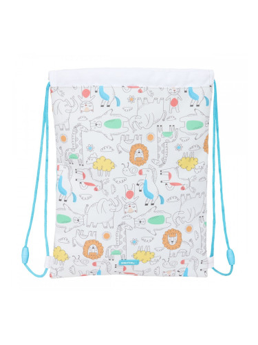 Раница с връвка Safta Zoo Бежов 26 x 34 x 1 cm