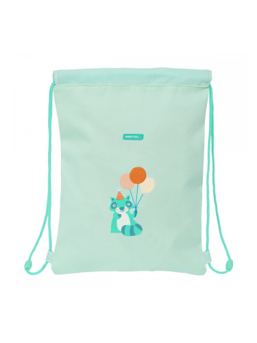 Раница с връвка Safta Fiesta Зелен 26 x 34 x 1 cm