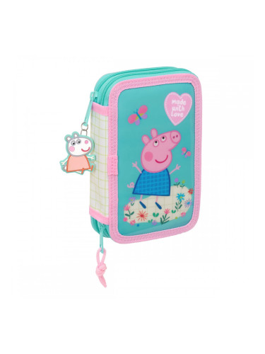 Ученически Комплект с Аксесоари Peppa Pig Pretty flowers Жълт Мента 12.5 x 19.5 x 4 cm 29 Части