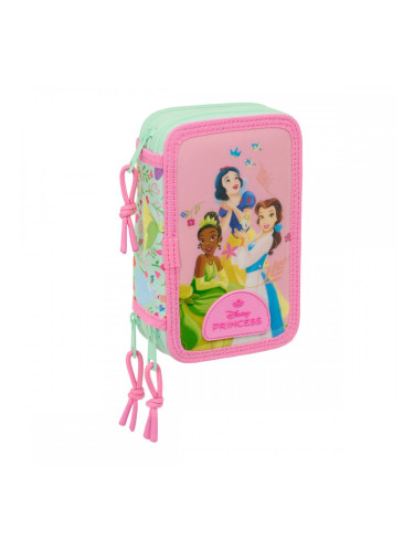 Ученически Комплект с Аксесоари Disney Princess Bloom Розов Аквамарин 12,5 x 19,5 x 5,5 cm 37 Части