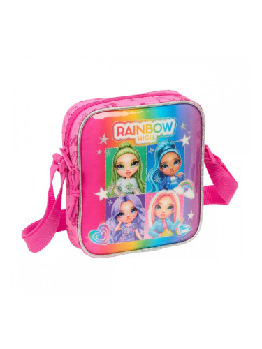 Чанта за Рамо Rainbow High Shine Многоцветен 16 x 18 x 4 cm
