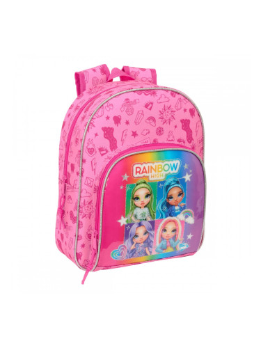 Училищна чанта Rainbow High Shine Многоцветен 28 x 34 x 10 cm