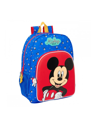 Училищна чанта Mickey Mouse Clubhouse Good day Син 33 x 42 x 14 cm
