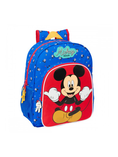 Училищна чанта Mickey Mouse Clubhouse Good day Син 32 x 38 x 12 cm