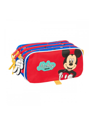 Троен Моливник Mickey Mouse Clubhouse Good day Син 21,5 x 10 x 8 cm