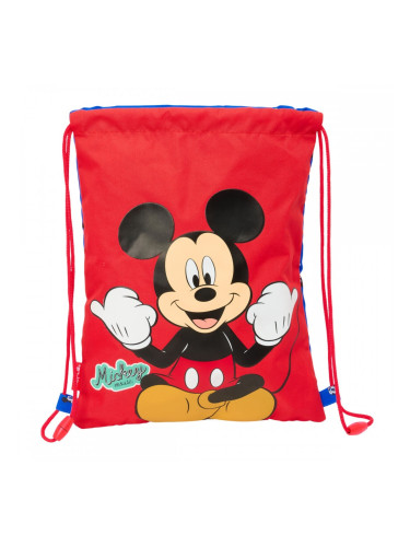 Раница с връвка Mickey Mouse Clubhouse Good day Син 26 x 34 x 1 cm
