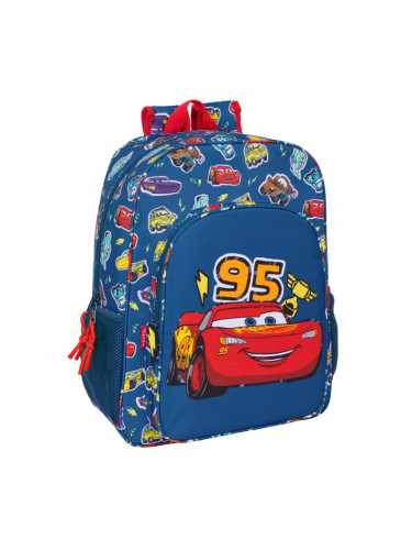Училищна чанта Cars Racing Морско син 33 x 42 x 14 cm