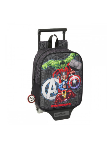 Училищна чанта с колелца The Avengers Vendetta Черен 22 x 27 x 10 cm