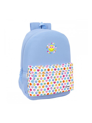 Училищна чанта Smiley Joyful Син Многоцветен 30 x 46 x 14 cm