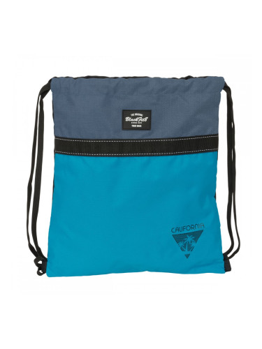 Раница с връвка BlackFit8 California Син Черен 35 x 40 x 1 cm