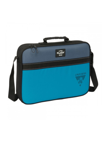 Ученическа Чанта BlackFit8 California Син Черен 38 x 28 x 6 cm