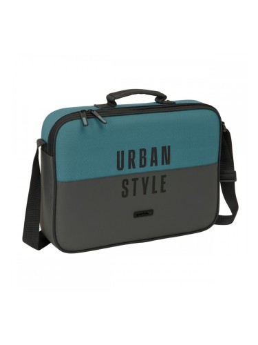 Ученическа Чанта Safta Urban style Син Сив 38 x 28 x 6 cm