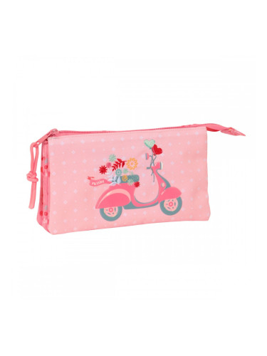 Троен Моливник Moos Passion Многоцветен 22 x 12 x 3 cm